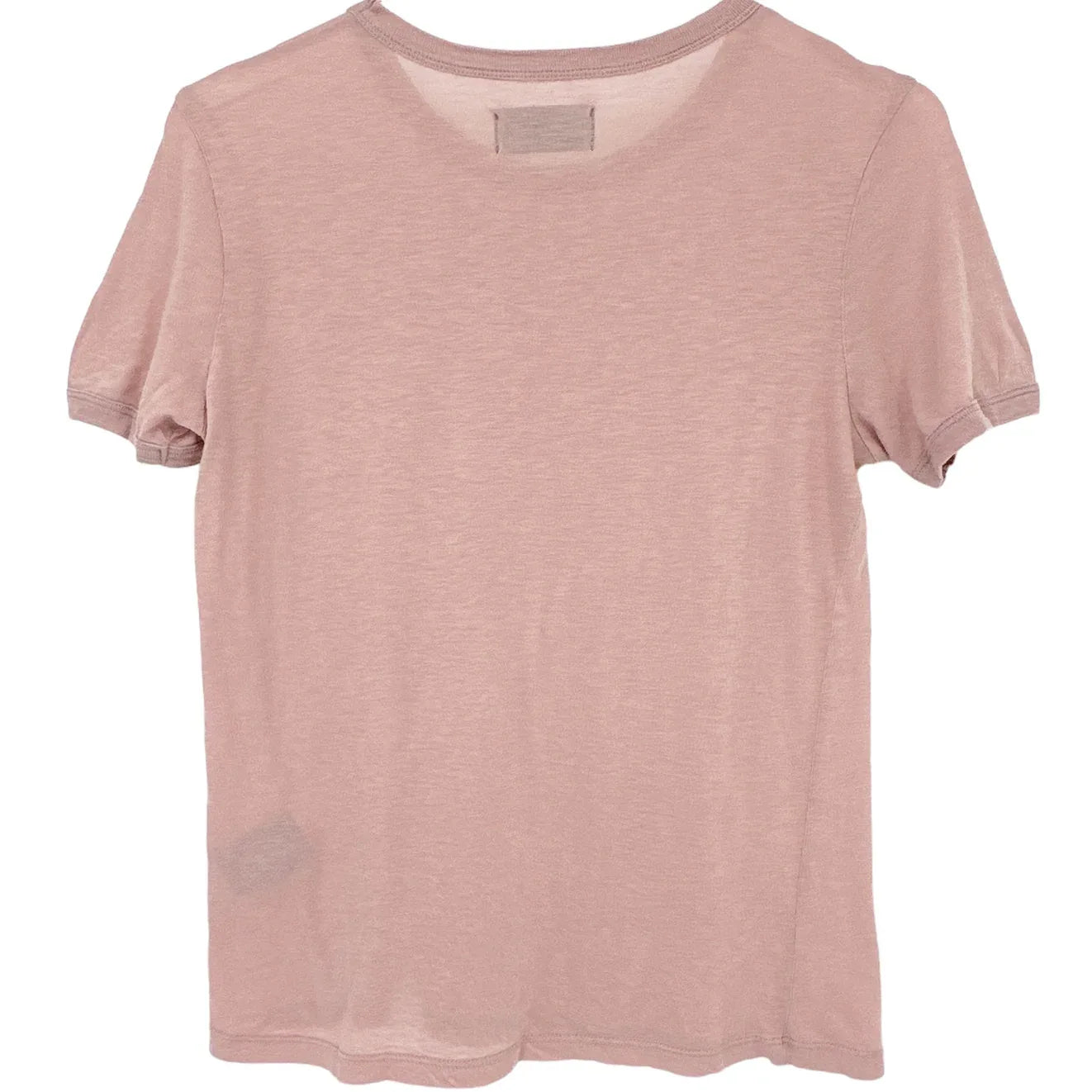 RtA Quinton Ringer Tee Shirt in Blush S - flyKAMP