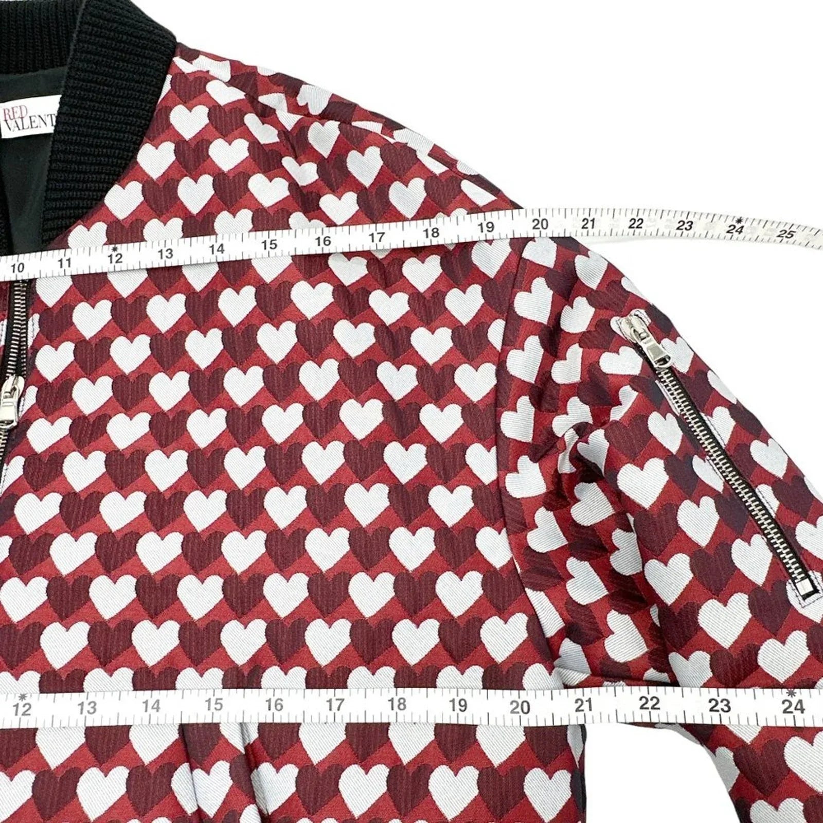 REDVALENTINO Jacquard Heart Bomber Jacket IT38|XS - flyKAMP