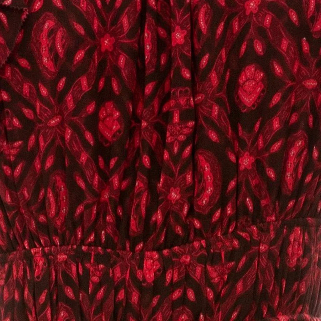 ULLA JOHNSON Anika Midi Dress in Fuchsia Size 0 - flyKAMP