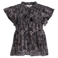 SEA New York Calla Cheetah Flutter Sleeve Top Size 4 - flyKAMP