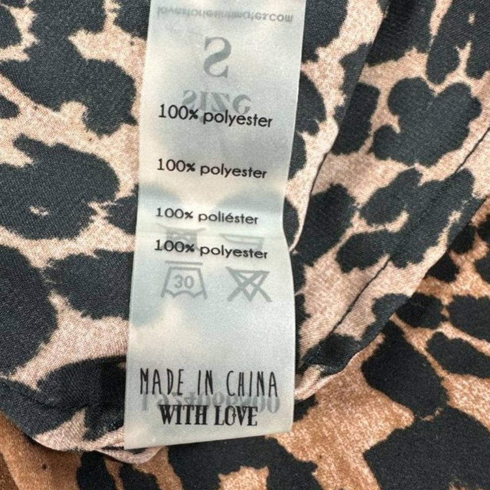 LOVE STORIES Edie Leopard Print Short S
