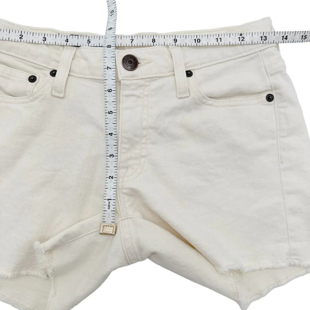 J.CREW Denim Short in Ecru 24 - flyKAMP