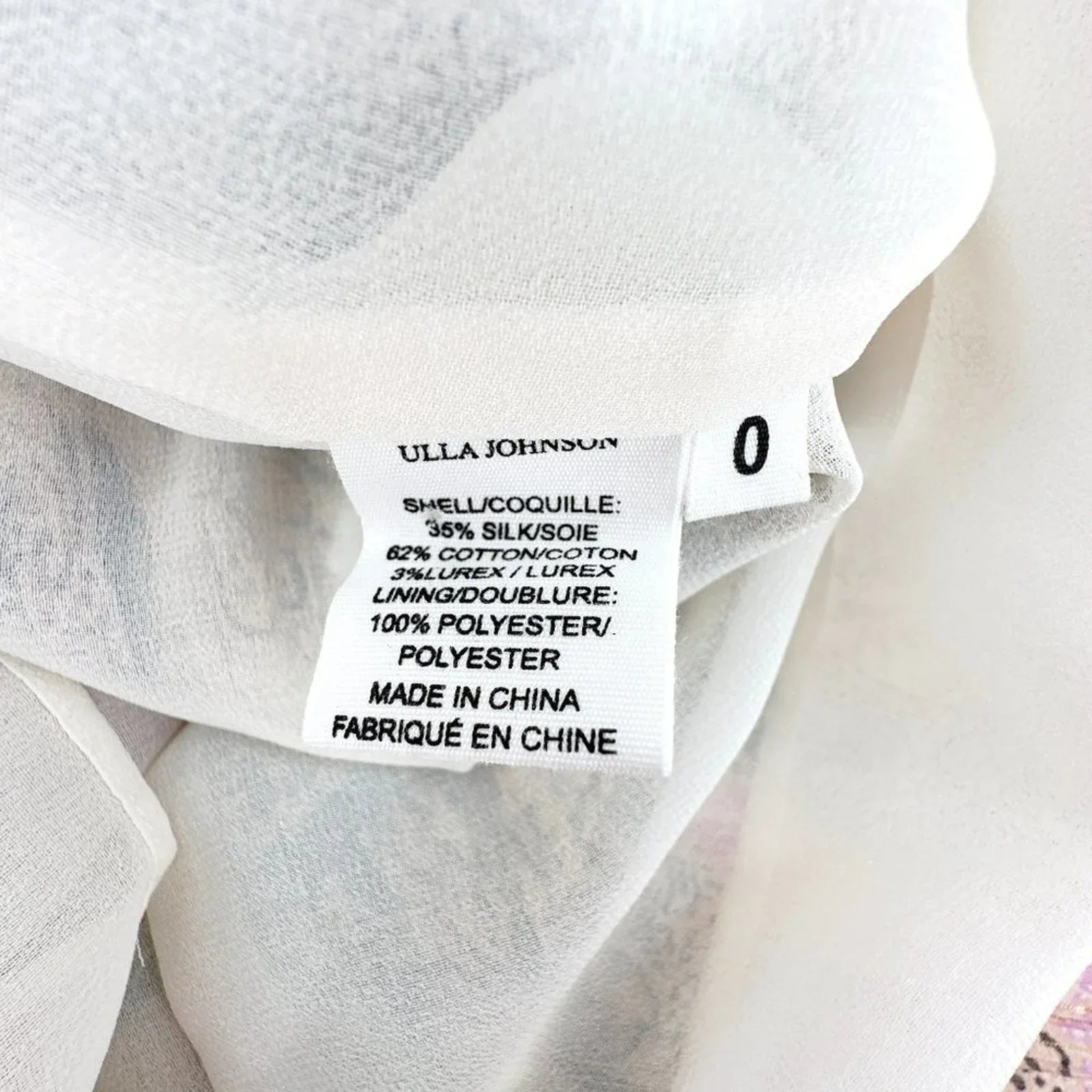 ULLA JOHNSON Cicely Silk Blend Dress in Ivory 0 - flyKAMP