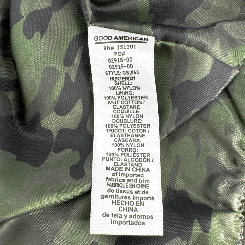 GOOD AMERICAN Bomber Jacket in Green Satin XS - flyKAMP