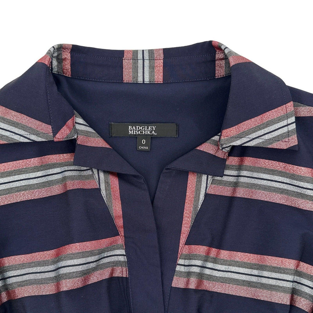 BADGLEY MISCHKA Stripe Button Down Dress 0 - flyKAMP