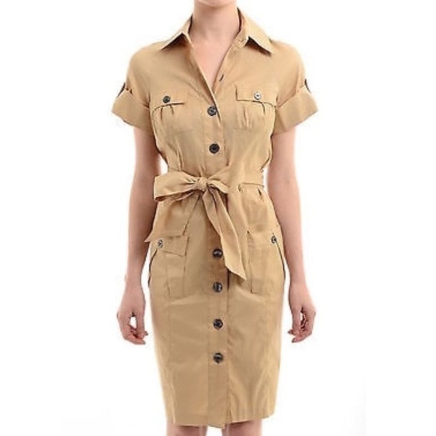 DIANE Von FURSTENBERG DVF Clive Safari Dress Size 0