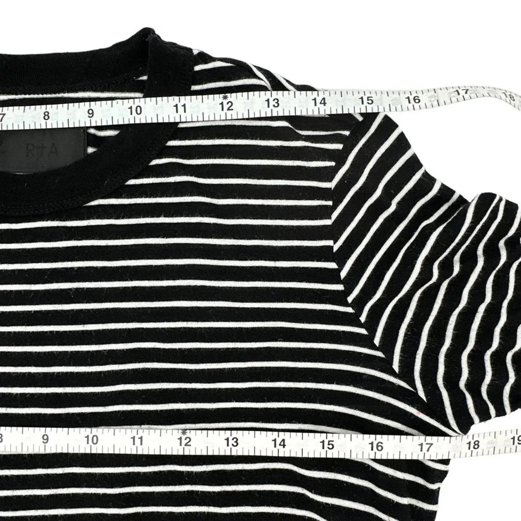 RtA Quinton Tee Black Stripe S - flyKAMP