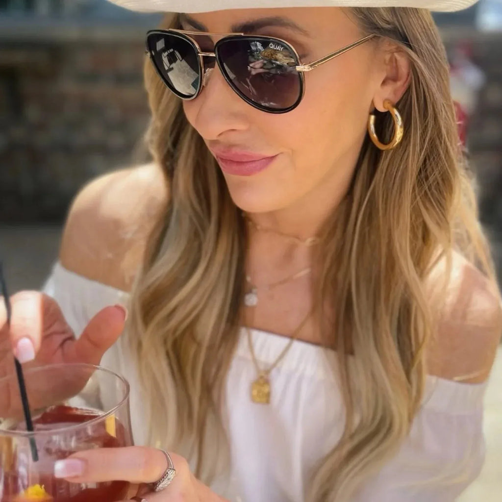 L GEORGE Designs Kennedy Hoop Earrings - flyKAMP