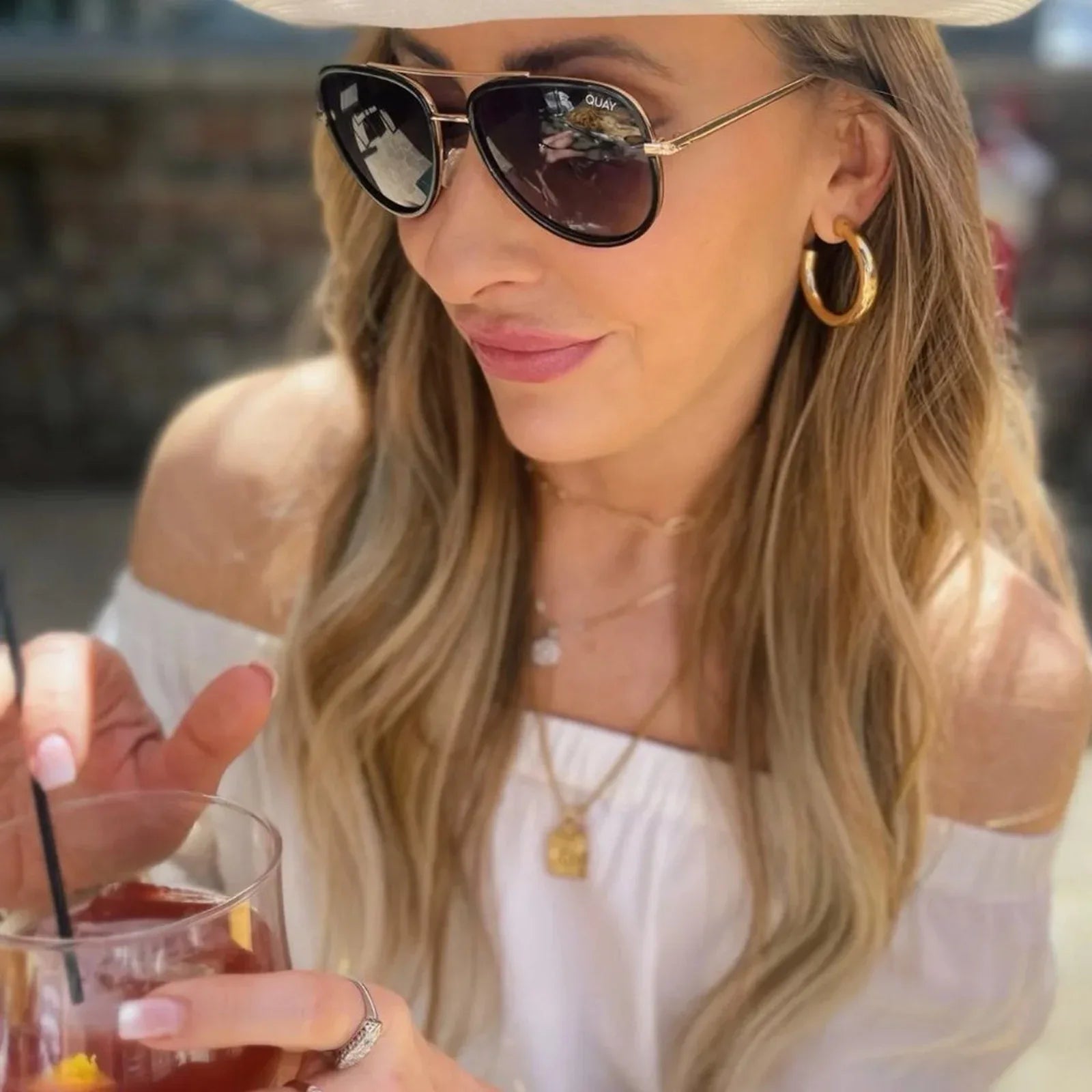 L GEORGE Designs Kennedy Hoop Earrings - flyKAMP