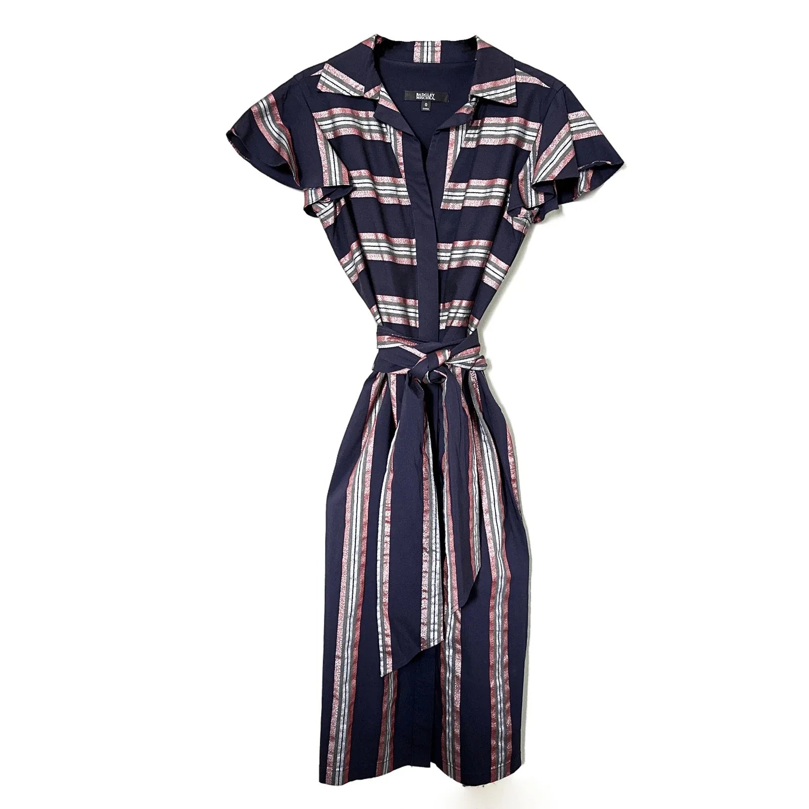 BADGLEY MISCHKA Stripe Button Down Dress 0 - flyKAMP