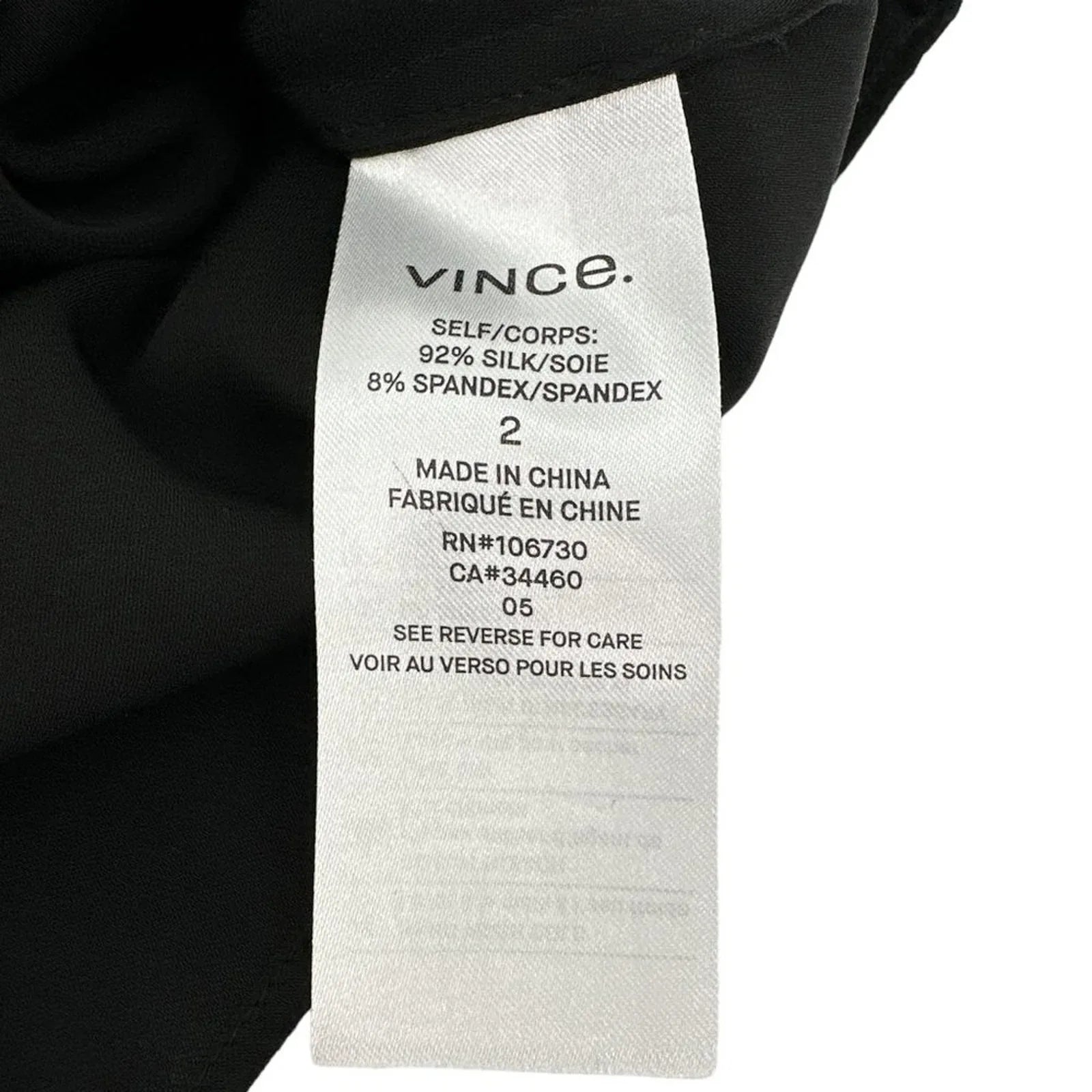 VINCE Slim Fitted Popover Shirt Black 2 - flyKAMP