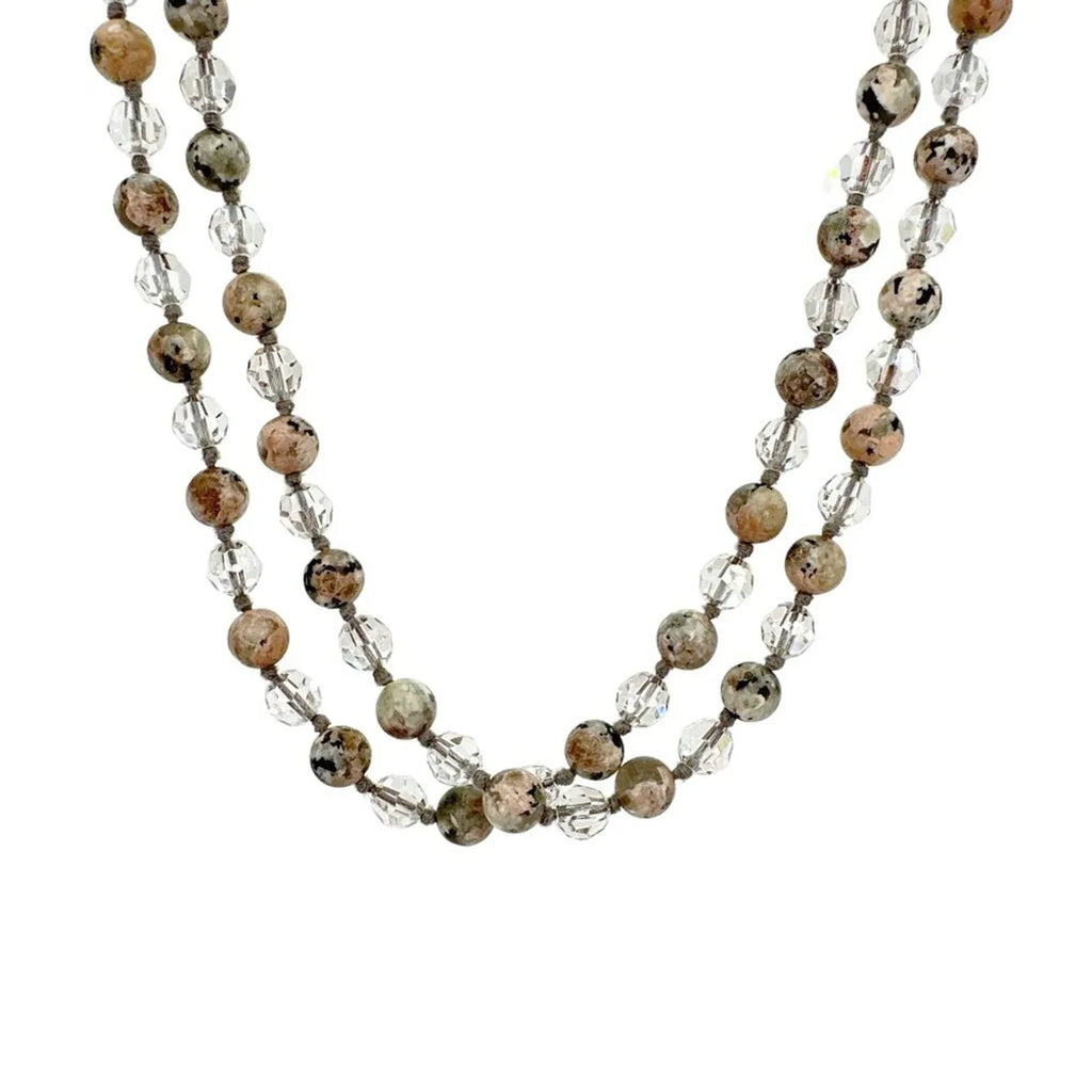 CHAN LUU Semi-Precious Necklace or Wrap Bracelet Clear & Natural - flyKAMP