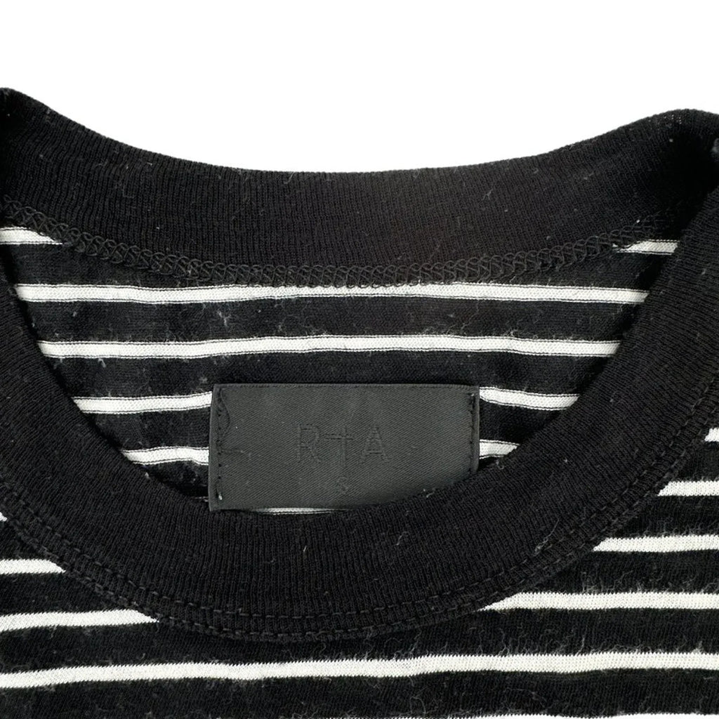 RtA Quinton Tee Black Stripe S - flyKAMP