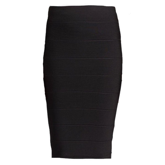 BCBGMAXAZRIA Leger Knit Pencil Skirt Black XS
