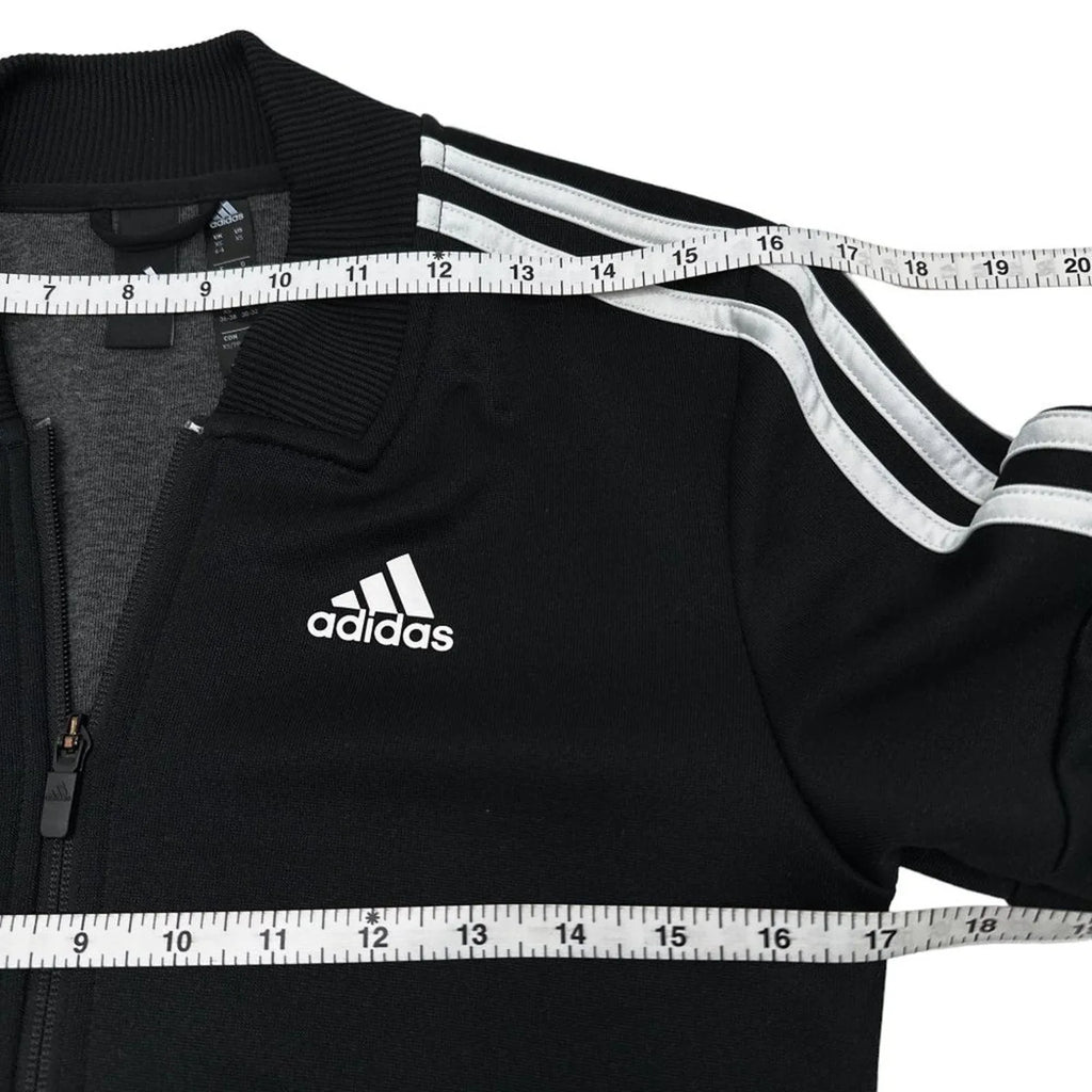 ADIDAS Tricot Snap Track Full Zip Sweatshirt Black XS - flyKAMP