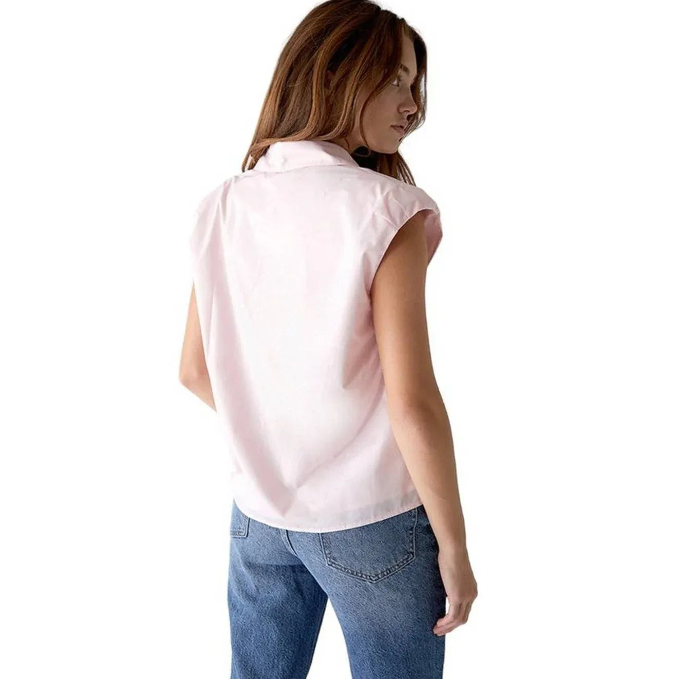 EN SAISON Boxy Blouse in Pink S - flyKAMP