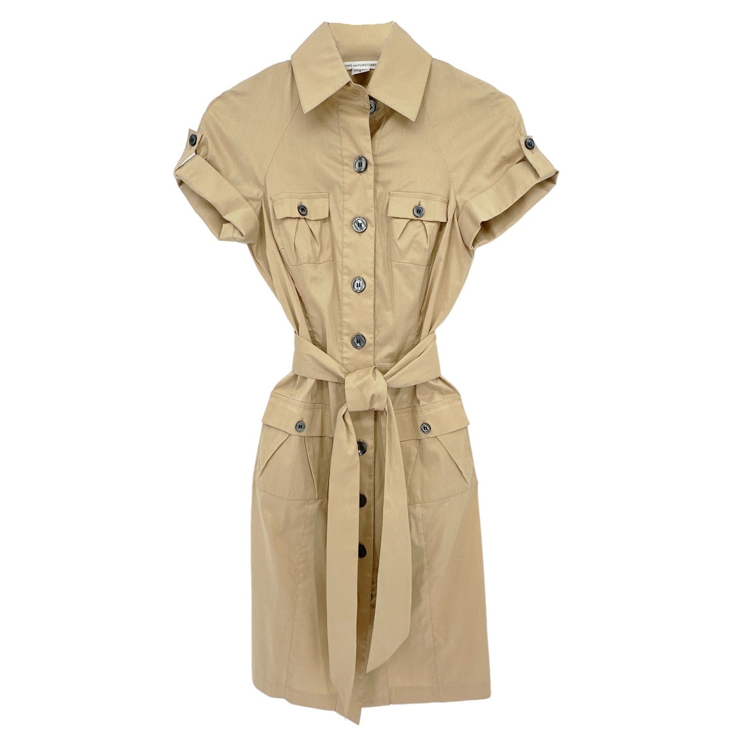 DIANE Von FURSTENBERG DVF Clive Safari Dress Size 0