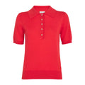 VARLEY Toni Polo Knit Tee in Poinsettia S - flyKAMP