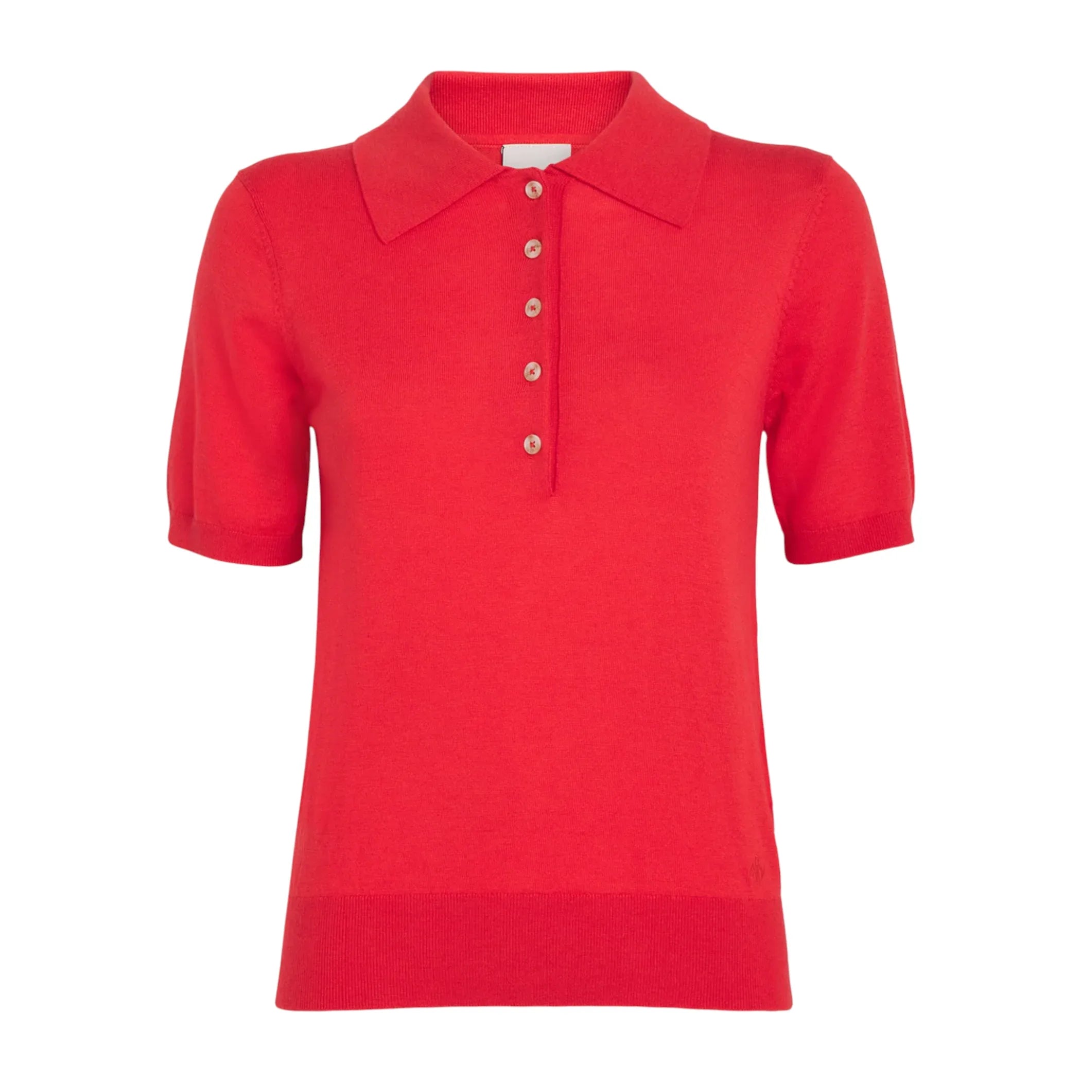 VARLEY Toni Polo Knit Tee in Poinsettia S - flyKAMP
