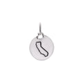 PANDORA California State Round Dangle Pendant Charm in Silver - flyKAMP