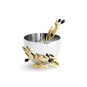 MICHAEL ARAM Olive Branch Nut Dish with Spoon