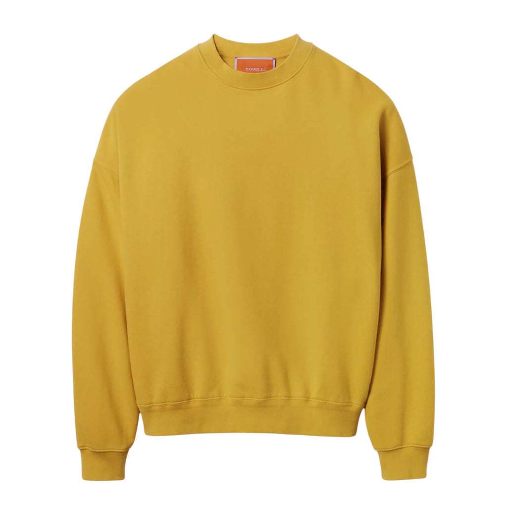 LA DOUBLEJ Off Court Sweatshirt "Raise Your Vibration Nation" in Dark Mustard S - flyKAMP