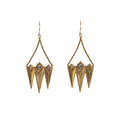 VIRGINS SAINTS & ANGELS VSA Electra Rays Hook Earrings in Gold - flyKAMP