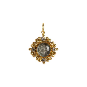 VIRGINS SAINTS & ANGELS VSA Petite Cloister San Benito Charm in Gold