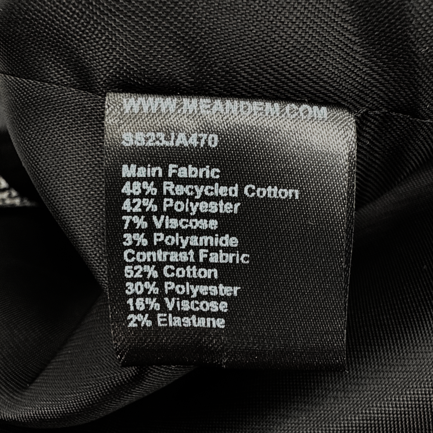 ME+EM Bracelet Sleeve Houndstooth Crop Jacket 8|M