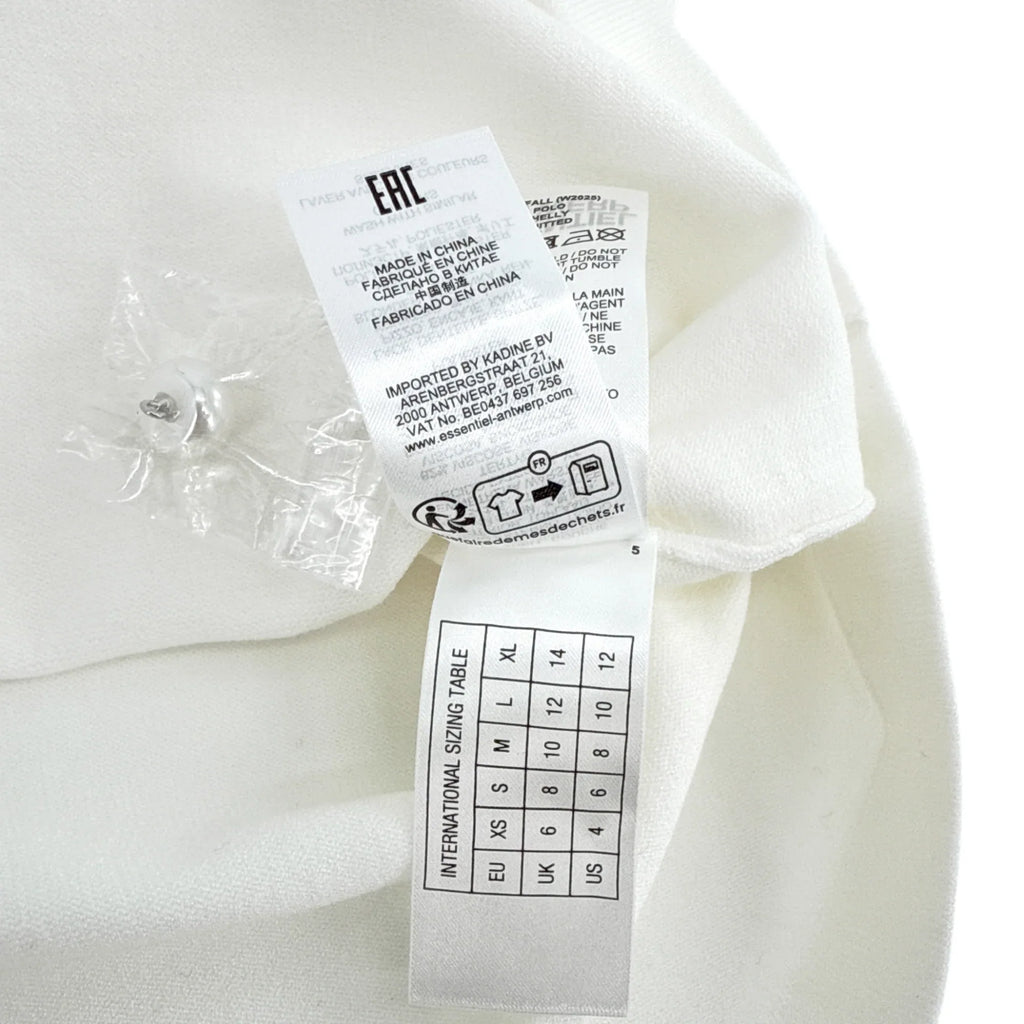 ESSENTIEL ANTWERP Ihelly Sweater Top in Off-white S - flyKAMP