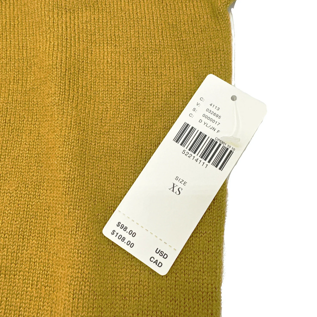 ANTHROPOLOGIE Araminta Pullover Sweater in Mustard Yellow XS - flyKAMP