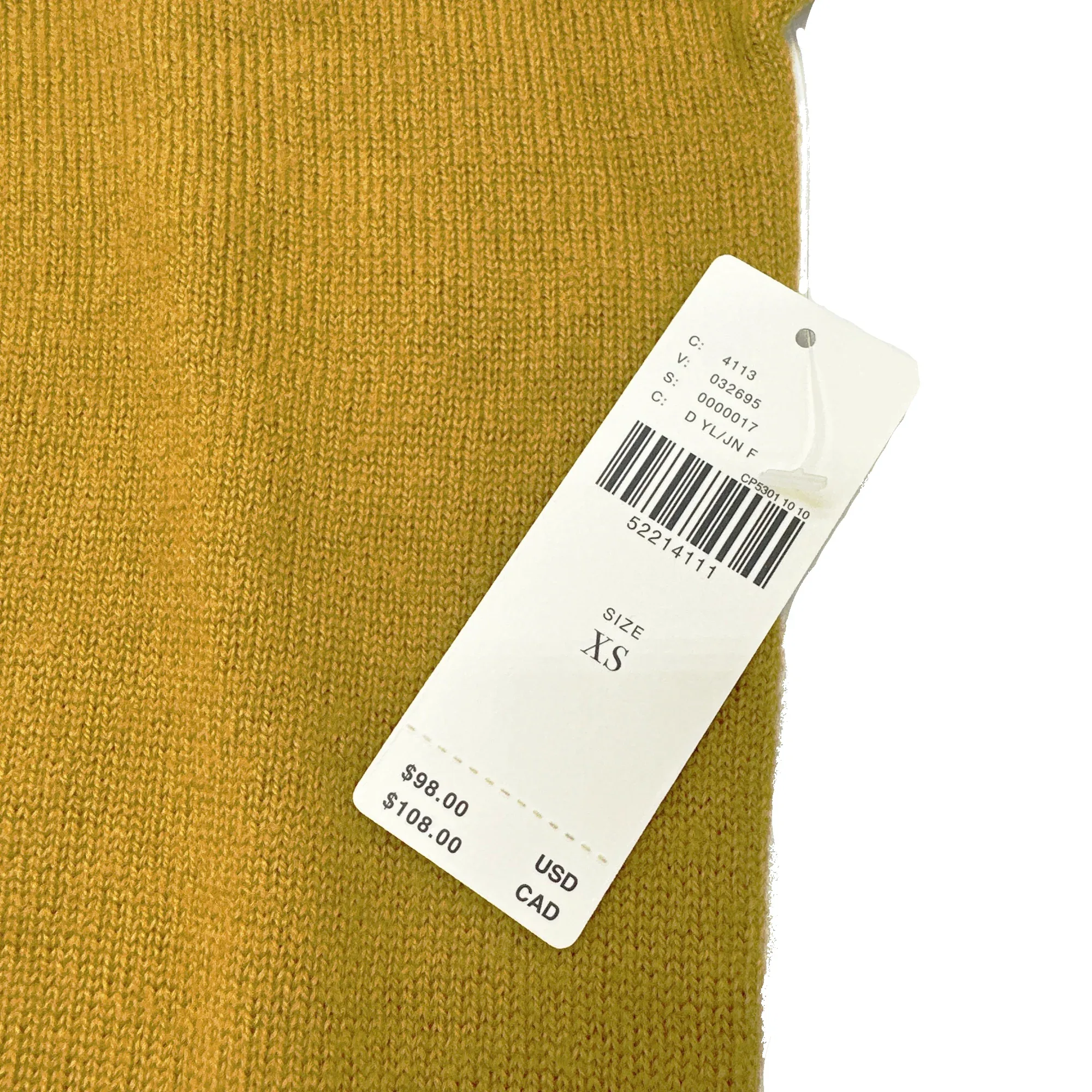ANTHROPOLOGIE Araminta Pullover Sweater in Mustard Yellow XS - flyKAMP