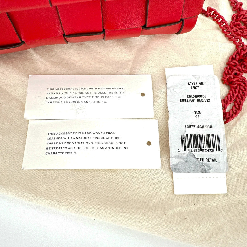 TORY BURCH Kira Heart Woven Mini Bag - flyKAMP