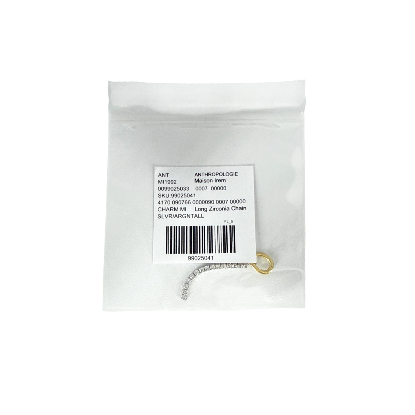 MAISON IREM x ANTHROPOLOGIE Pendant Charm Long Zirconia Chain