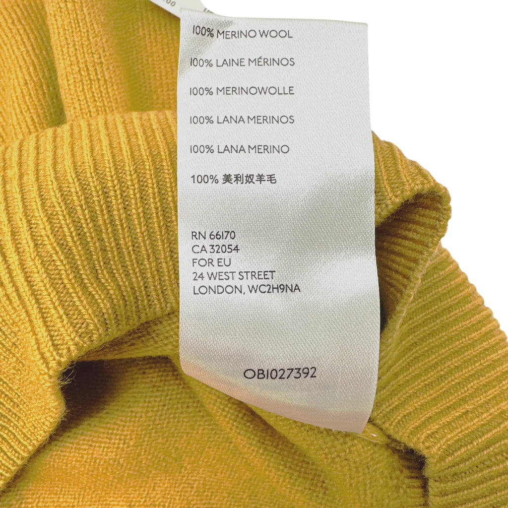 ANTHROPOLOGIE Araminta Pullover Sweater in Mustard Yellow XS - flyKAMP
