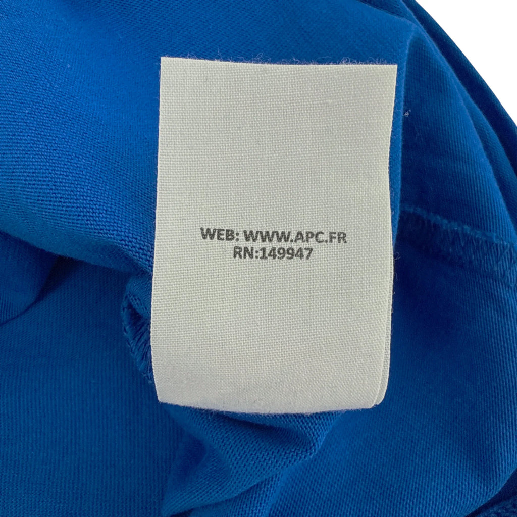 A.P.C. VPC Logo Tee Royal Blue XS - flyKAMP