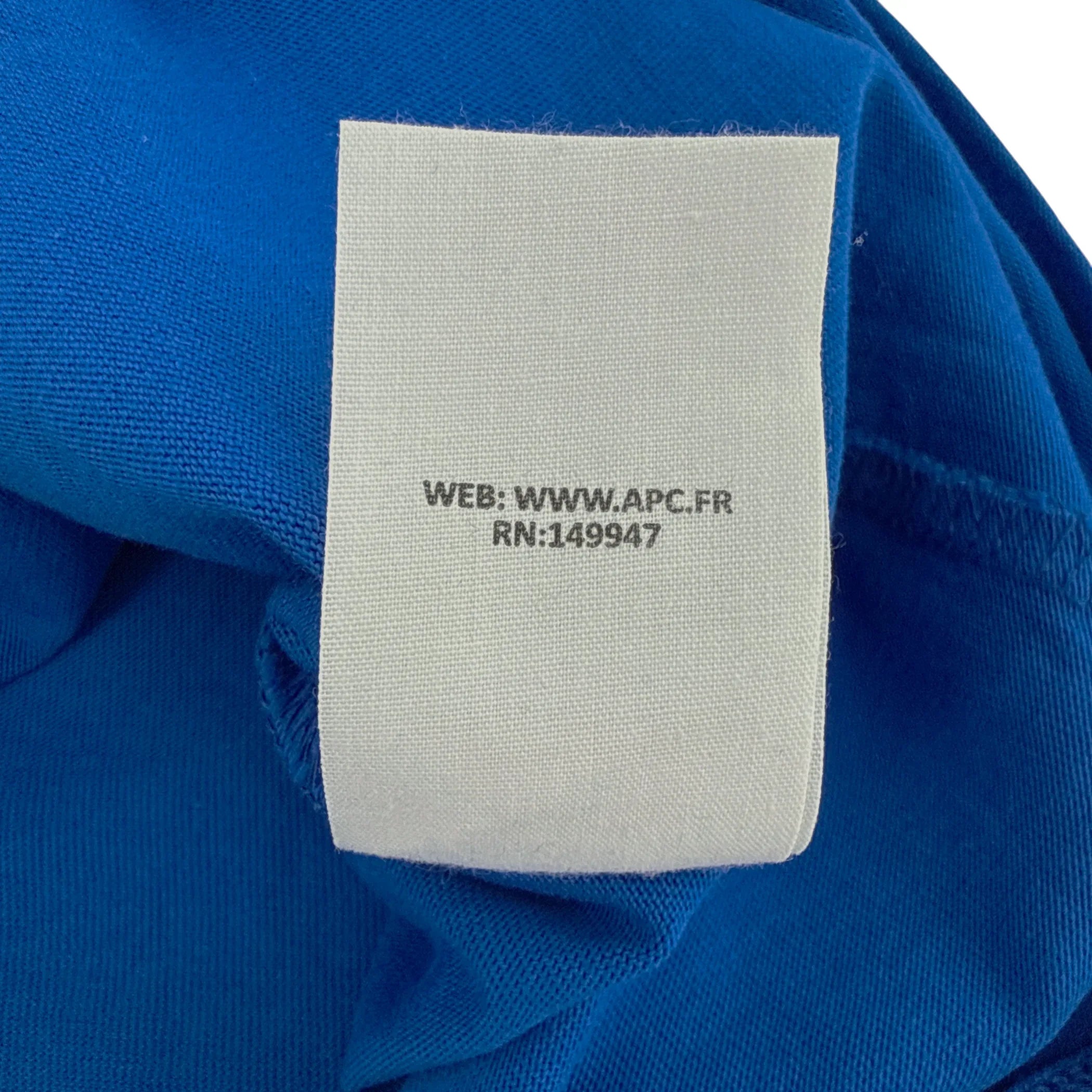 A.P.C. VPC Logo Tee Royal Blue XS - flyKAMP