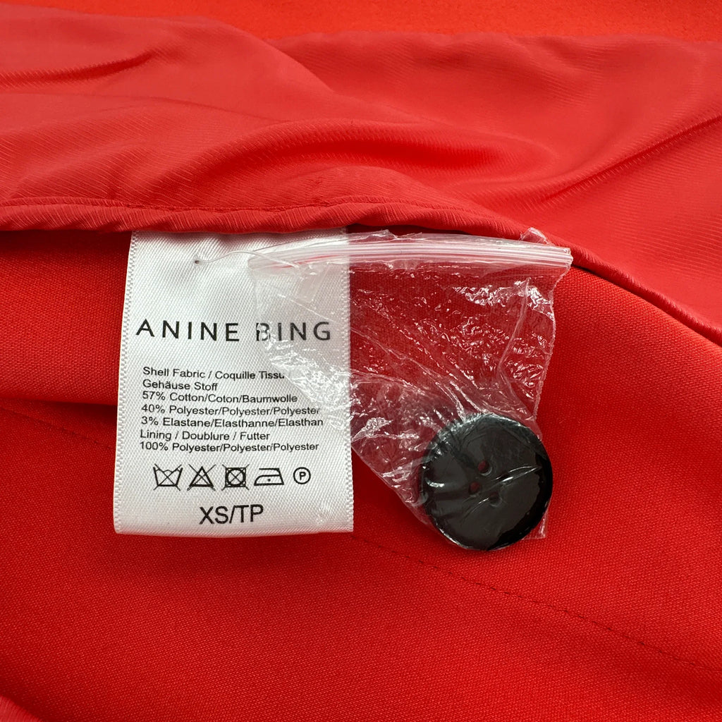 ANINE BING Schoolboy Blazer in Red XS - flyKAMP