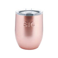 SIC Seriously Ice Cold Stemless 16 oz. Wine Tumbler in Rose Glitter - flyKAMP