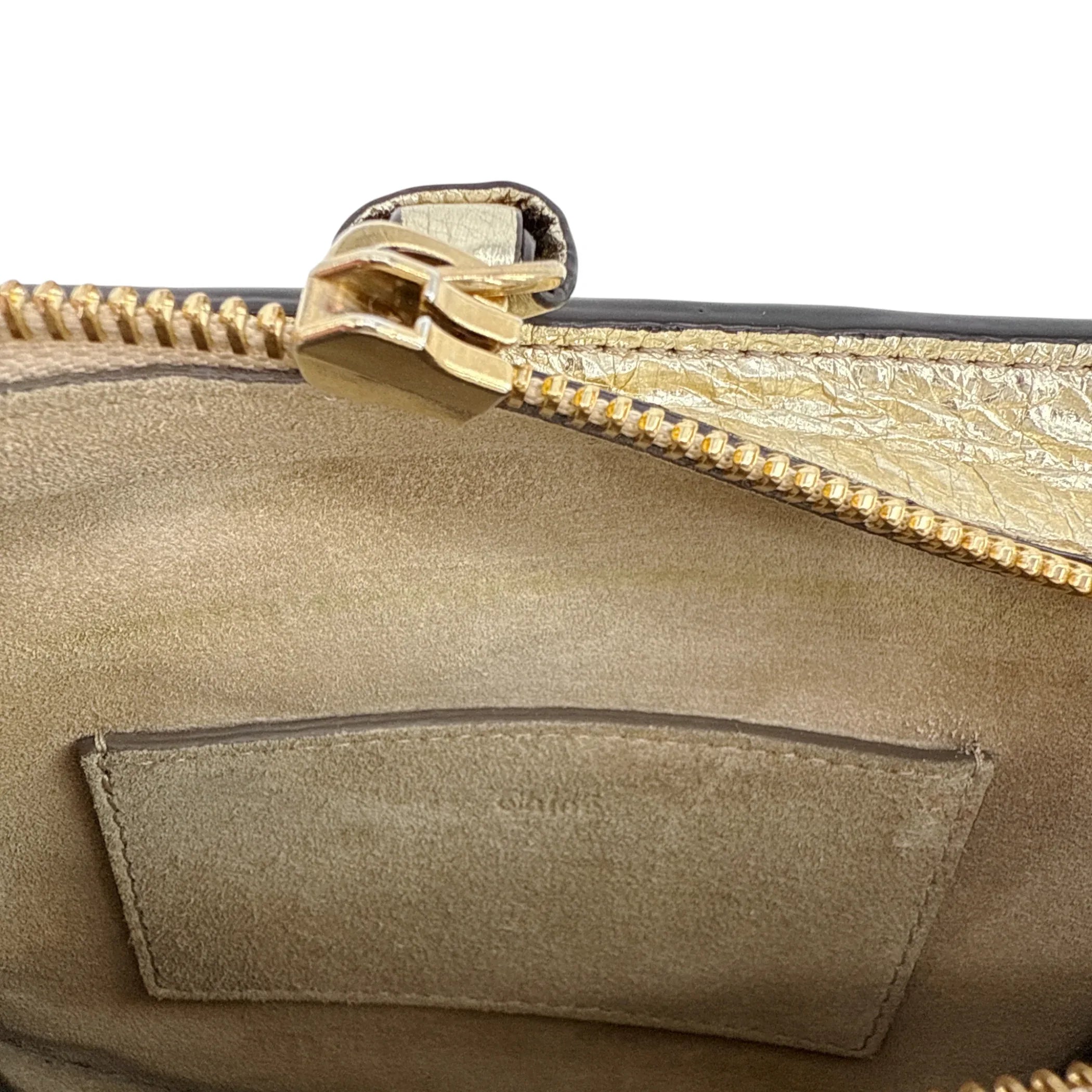 CHLOE Pixie Mini Convertible Belt Bag Metallic Gold - flyKAMP